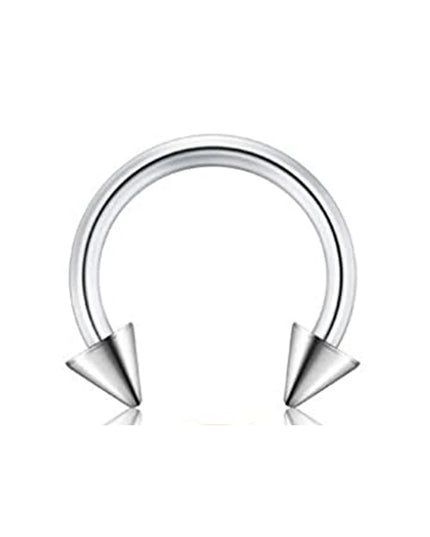 WKOUD 1Pcs Septum Rings Hoop Nose Ring Horseshoe Stainless Steel Cartilage Earrings Hoop Helix Tragus Septum Piercing Jewerly