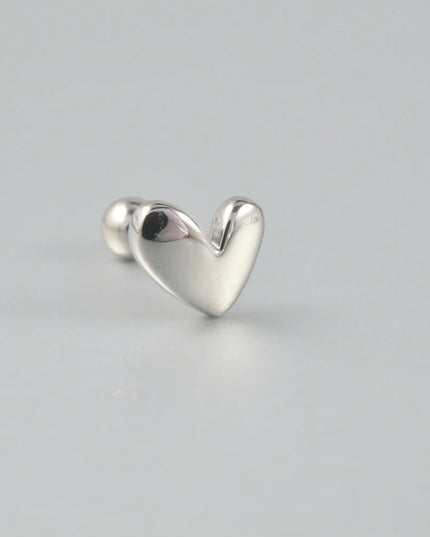 Surgical Steel Ear Barbell Helix Piercing Cartilage Ear Lobe Tragus Stud Earring Heart Rabbit Moon Rose Cross Earring Jewelry