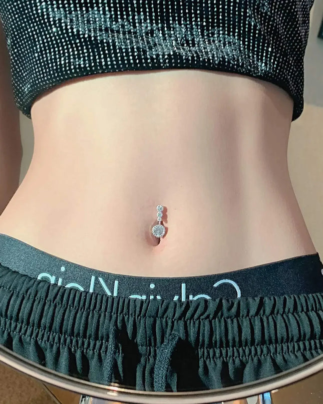1Pc Surgical Steel Belly Button Ring Navel Nombril Piercing CZ Belly Ring Sexy Women Belly Piercing Body Jewelry Ombligo 14G