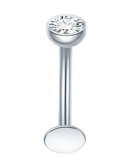 1Pc Titanium Zircon Belly Button Ring Round Heart Flower Navel Piercing Nombril Jewelry 14G Belly Piercing Ombligo