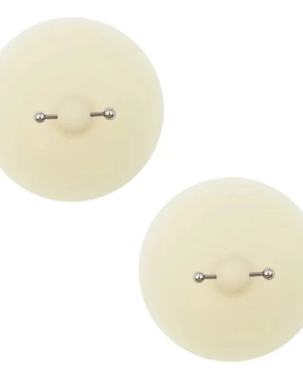 Women Nipple Cover with Faux Piercing Lingerie Breast Pasties Adhesive Chest Pad