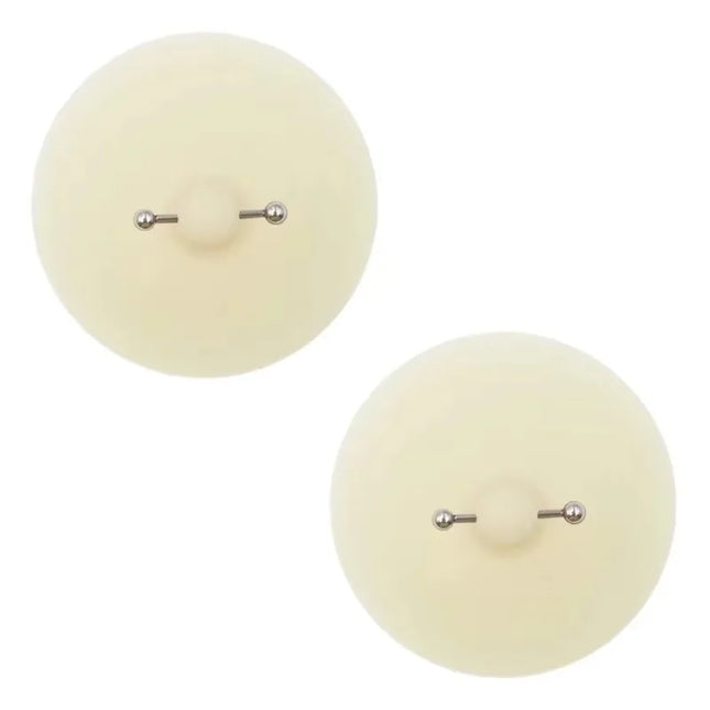 Women Nipple Cover with Faux Piercing Lingerie Breast Pasties Adhesive Chest Pad