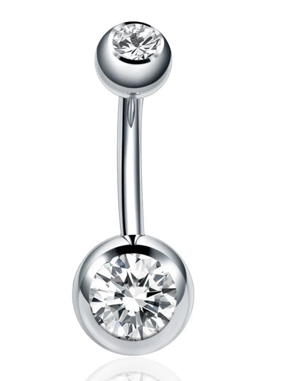 1PC Stainless Steel Belly Button Piercing Body Jewelry Women Cubic Zirconia Drop Dangle Earring Navel Piercing ombligo
