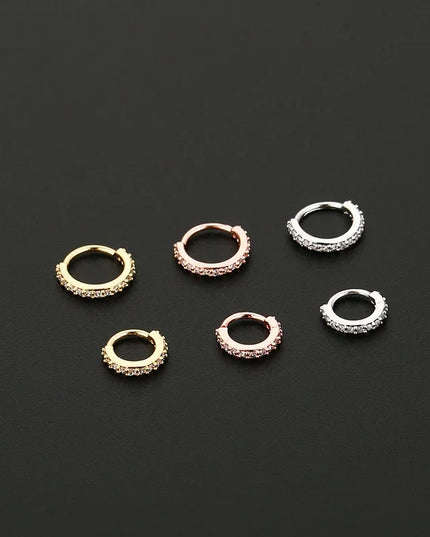1/2/3pcs Fake Nose Ring For Women Stainless Steel Round Cartilage Tragus Helix Ear Nose Piercing Falso Nariz Body Jewelry