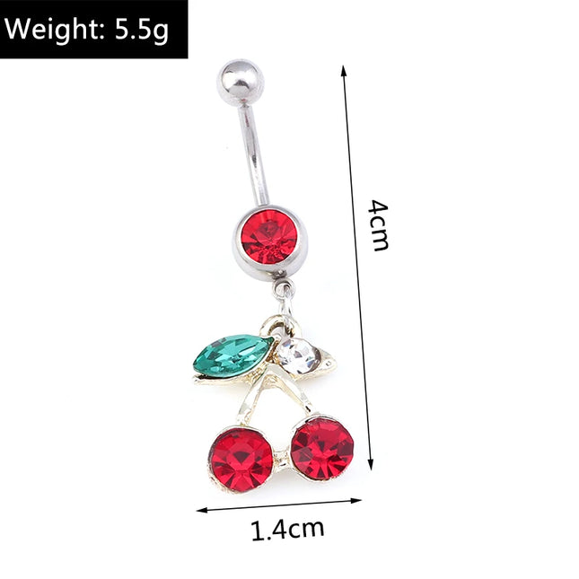 Cute Christmas Tree Belly Button Rings for Women Sexy Piercing Body Jewelry Navel Rings Girls Party Festival Jewelry Gifts