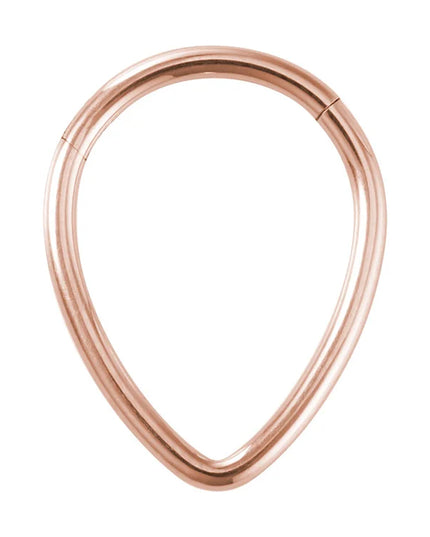 Drip nose Ring Fashion stainless steel closed ring Hinge nasal septum ear bone multi-purpose ring piercing jewelry