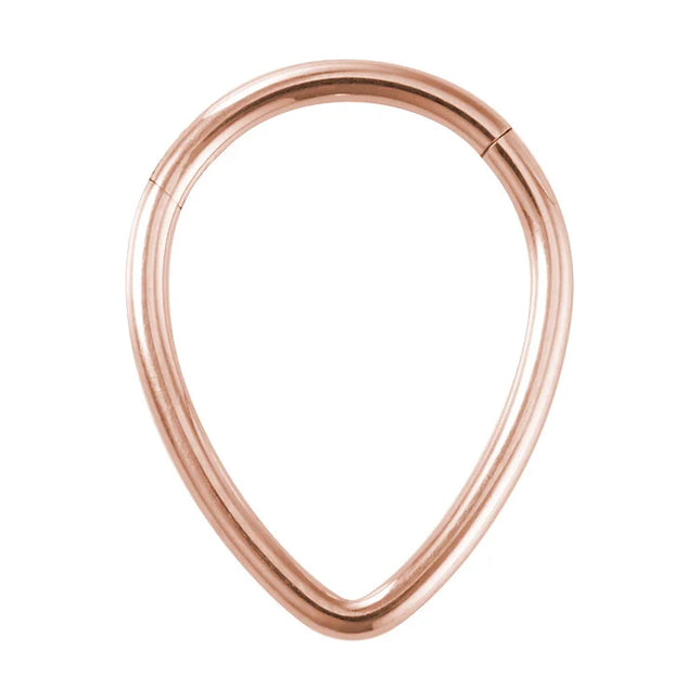 Drip nose Ring Fashion stainless steel closed ring Hinge nasal septum ear bone multi-purpose ring piercing jewelry