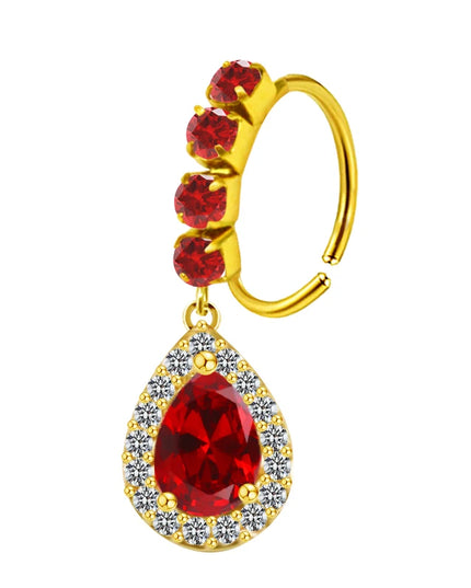 Nose Piercing Nose Ring Stainless Steel Colorful Nose Ring Dangle Nose Rings Piercing Jewelry For Women