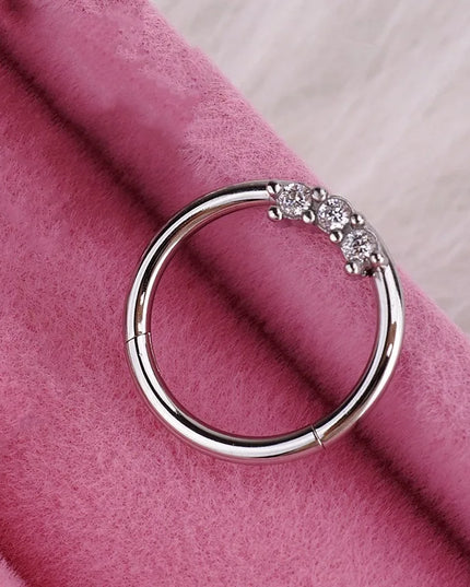 Heart Pearl Nose Rings Pointed Cone Love Lip Pierced Horseshoe Ring Skull Butterfly Nose Septum Piercing Earrings Tragus Jewelry