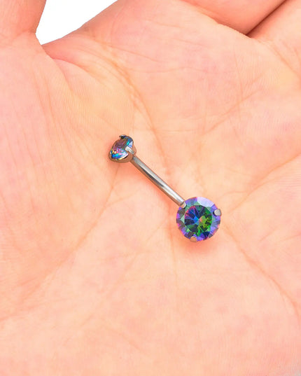 Belly Button Piercing ASTM G23 Titanium Zircons Navel Piercing Ring Body Jewelry Super Pretty Belly Button Ring For Women