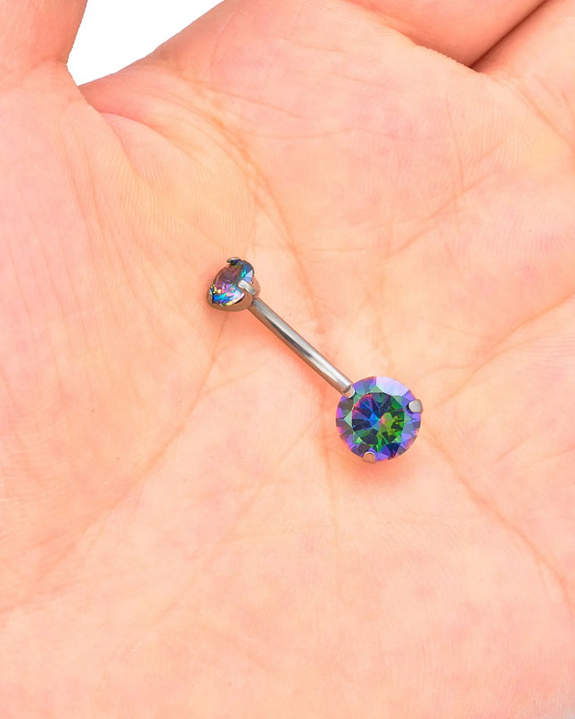 Belly Button Piercing ASTM G23 Titanium Zircons Navel Piercing Ring Body Jewelry Super Pretty Belly Button Ring For Women
