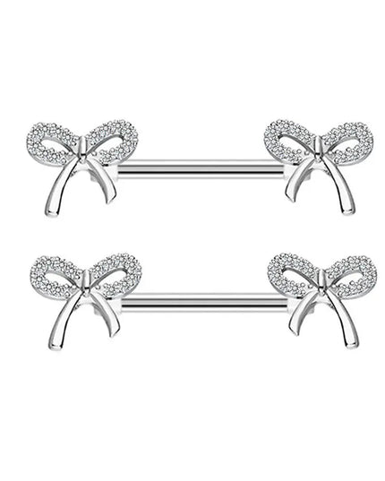 Nipple Piercing Jewelry 14G Stainless Steel Nipple Rings for Women Heart Butterfly Flower Bow Nipple Barbells