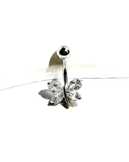 Belly Button Ring Trendy Dragonfly Butterfly Shape Sexy Comfort Fit Navel Piercing Jewelry for Girls Pool Party Beach Trip