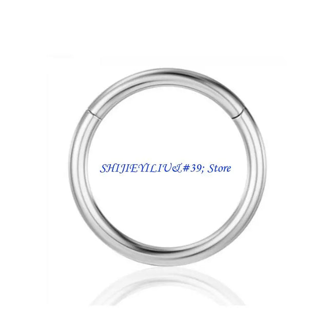 E21F Comfortable Wear Seamless Nose Rings with Heart Polished Surfaces Nose Jewelry Suitable for Easy Wear