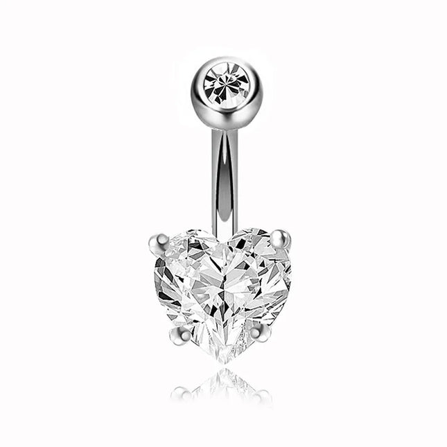 2023 Zircon Belly Button Rings for Women Girls Sexy Piercing Navel Ring Bar Drop Dangle Belly Navel Rings Ashion Body Jewelry