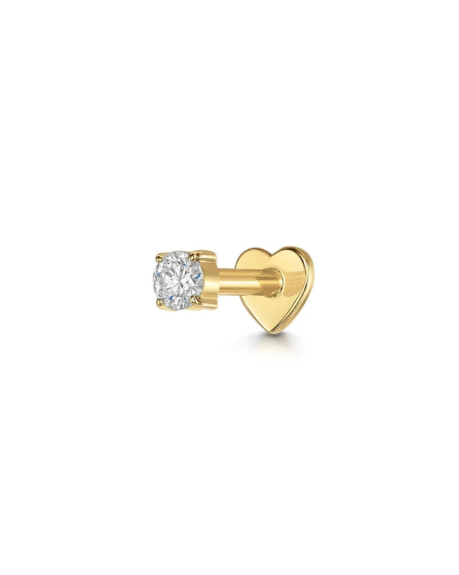 AIDE Heart Round Ball Flat Helix Piercing Earring 925 Sterling Silver Ear Studs Geometric Zircon Exquisite Trinket Studs Aretes