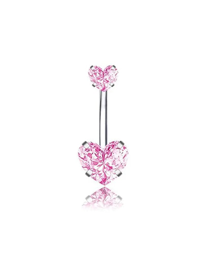 Belly Button Dangle Belly Rings Surgical Stainless Steel Cute Bow Butterfly Heart Flower Belly Button Piercing Jewelry For Women