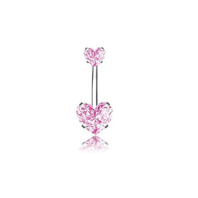 Belly Button Dangle Belly Rings Surgical Stainless Steel Cute Bow Butterfly Heart Flower Belly Button Piercing Jewelry For Women