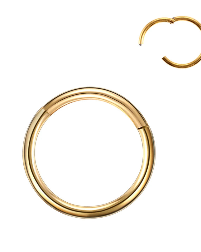 6/8/10/12mm Stainless Steel Nose Rings Hoop for Women Men 18G 16G Cartilage Piercing Body Jewelry Segment Lip Ring