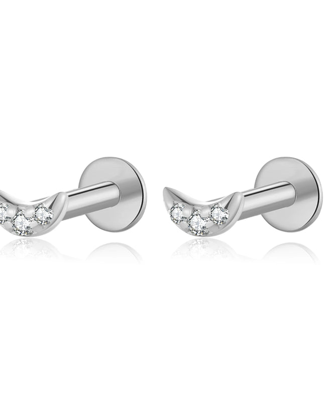 ANDYWEN 925 Sterling Silver 6mm Proud Milky Way  Queen Flash Baby Angel Piercing Screw Pendientes Stud Earring Women Clips Jewel