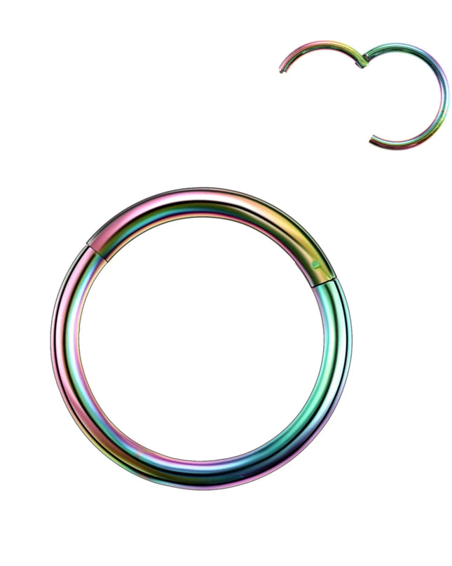 6/8/10/12mm Stainless Steel Nose Rings Hoop for Women Men 18G 16G Cartilage Piercing Body Jewelry Segment Lip Ring