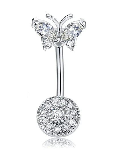 1Pc Surgical Steel Belly Button Ring Navel Nombril Piercing CZ Belly Ring Sexy Women Belly Piercing Body Jewelry Ombligo 14G