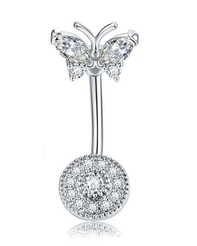 1Pc Surgical Steel Belly Button Ring Navel Nombril Piercing CZ Belly Ring Sexy Women Belly Piercing Body Jewelry Ombligo 14G
