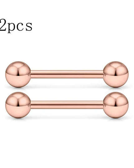 14G Tongue Rings Nipple Rings Surgical Steel Barbell Nipplering Body Piercing Jewelry for Women Men 12MM 14MM 16MM 18MM Bar Leng
