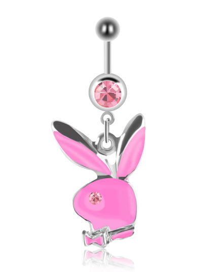 1pc Belly Button Rings Bunny Navel rings  Rabbit Belly Rings for Women Gem stone Pink Blue Bunny Fake Belly Piercing Rin