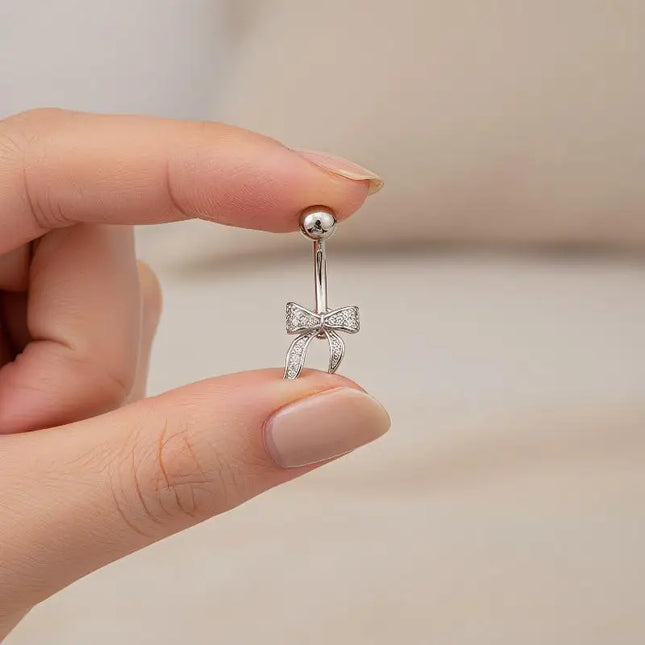 Bow Belly Button Ring Navel Piercing Sexy Belly Rings Body Piercing Navel Rings