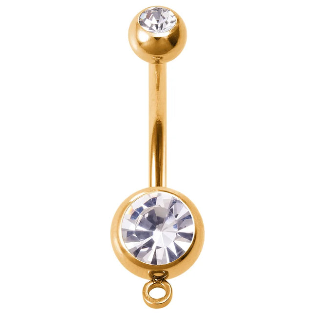 1/4pcs Belly Button Rings DIY Jewelry Making Supplies Findings Pendant Navel Stud Stainless Steel Barbell Piercing Body Jewelry