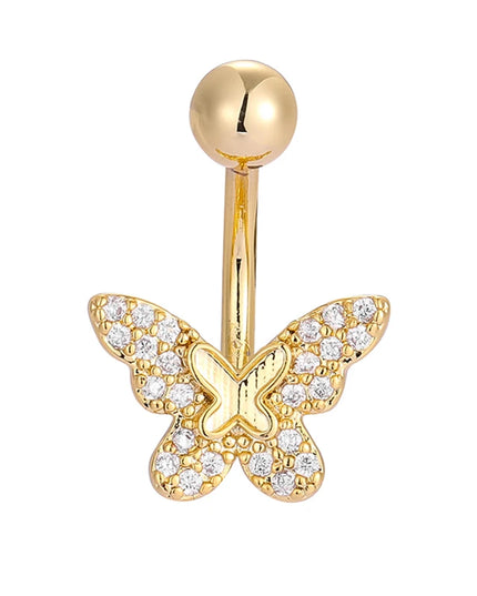 1PC 14G Surgical Steel Belly Button Rings Bow Butterfly Snake Cubic Zirconia Belly Button Barb Ombligo Piercing Jewelry