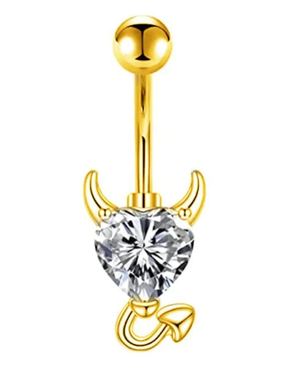 1PCS Bat Belly Button Piercing Jewelry 14G Claw Belly Ring Body Piercing Bee Navel Piercing Heart Belly Bars Piercings Ombligo