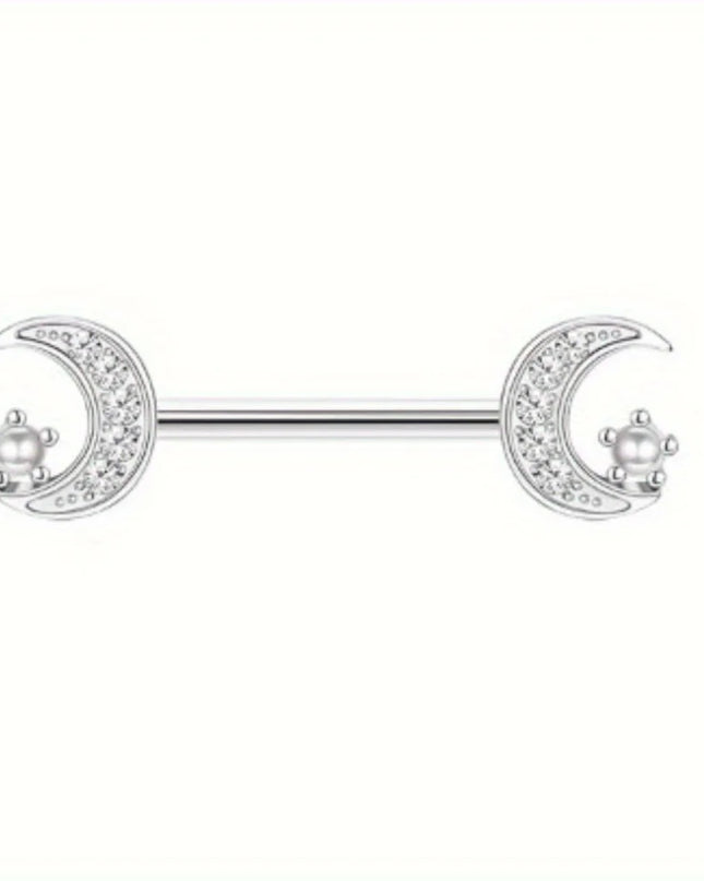 Drperfect Stainless Steel Nipple Rings Belly Button Rings for Women Butterfly Nipple Rings Belly Ring  Nipple Piercing Jewelry