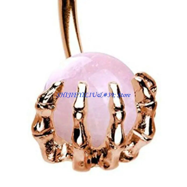 E21F Surgical Steel Belly Button Rings Colorful Gemballs Navel Rings Piercing Jewelry