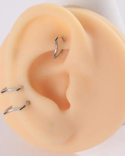 P9FE Stylish Women's Nose Rings Accessory Fashionable Nose Rings with Diamond Enhancement Dazzling Earring Adornment Charm