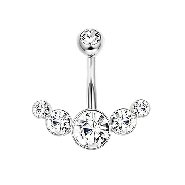 1PCS Butterfly Belly Button Piercing Jewelry 14G Heart Belly Ring Body Piercing Bee Navel Piercing Belly Bars Piercing Ombligo