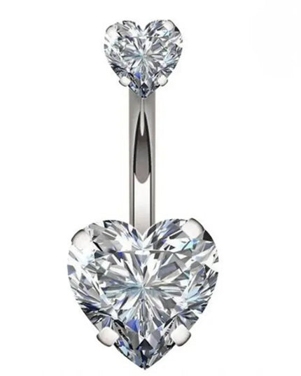 Steel Belly Button Rings for Women Girls Crystal Piercing Navel Ring Bar Drop Dangle Body Belly Navel Fashion Body Jewelry