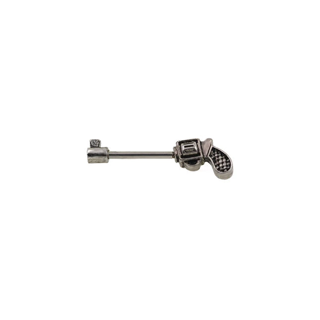 1Pair 5 Choice Gun Key shape Hand Nipple piercing Gun Piercing 14G 1.6x12/14mm No-Infection Body Jewelry Barbells