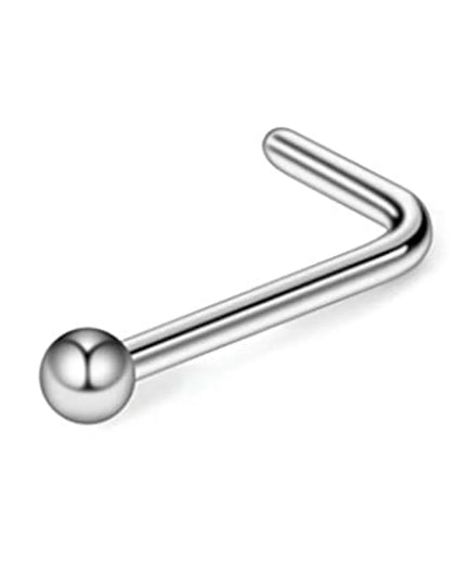 Nose Rings Chain Piercing Across Double with Chain Studs with Chain 20G Piercing Stud Nostril Jewelry for Women Men