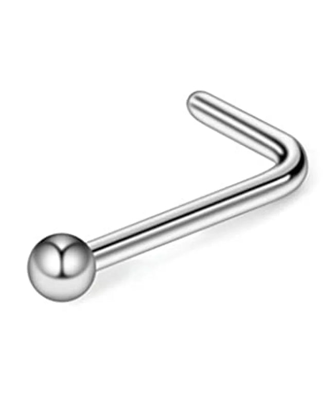 Nose Rings Chain Piercing Across Double with Chain Studs with Chain 20G Piercing Stud Nostril Jewelry for Women Men