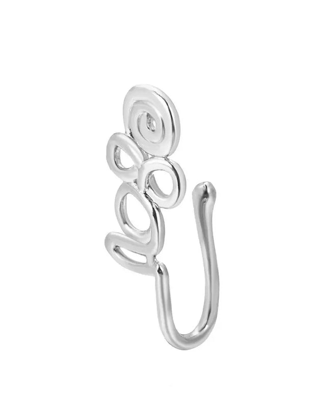 Men Women Nose Ring Clip Fake Septum Piering Rock Hip Hoop Punk Stainless Steel Body Jewelry Non Perforation Nose Clip Ring 2026