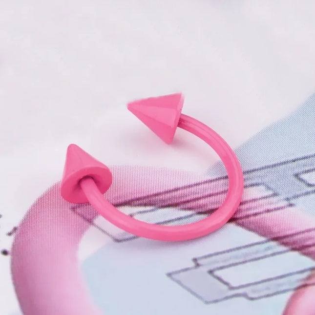 Heart Pearl Nose Rings Pointed Cone Love Lip Pierced Horseshoe Ring Skull Butterfly Nose Septum Piercing Earrings Tragus Jewelry