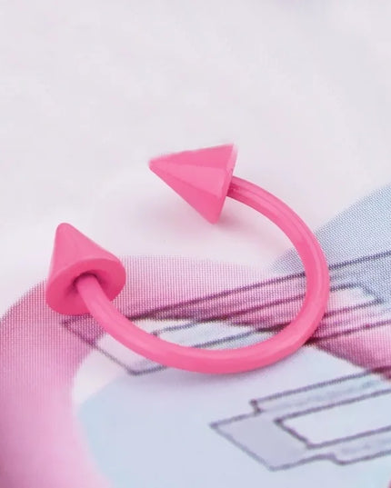 Heart Pearl Nose Rings Pointed Cone Love Lip Pierced Horseshoe Ring Skull Butterfly Nose Septum Piercing Earrings Tragus Jewelry