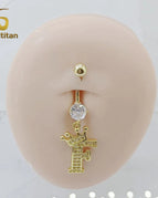 F Belly Ring / Navel & Bell Button Rings / China Mainland|10mm Steel Bar|body|Geometric