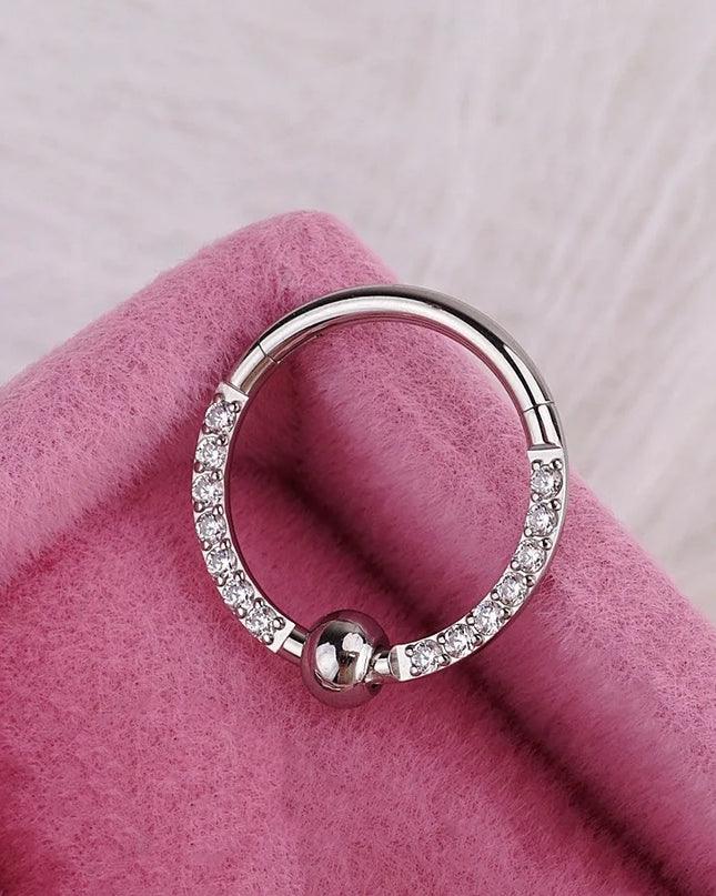 Heart Pearl Nose Rings Pointed Cone Love Lip Pierced Horseshoe Ring Skull Butterfly Nose Septum Piercing Earrings Tragus Jewelry