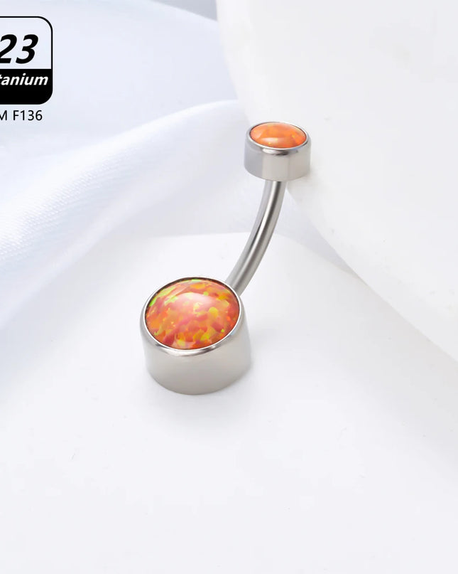Belly Piercing Button Rings G23 Titanium Astm F136 14g Body Jewelry Internally Threaded Navel Ring Zirconia Earrings Zircon