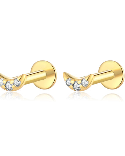 ANDYWEN 925 Sterling Silver 6mm Proud Milky Way  Queen Flash Baby Angel Piercing Screw Pendientes Stud Earring Women Clips Jewel