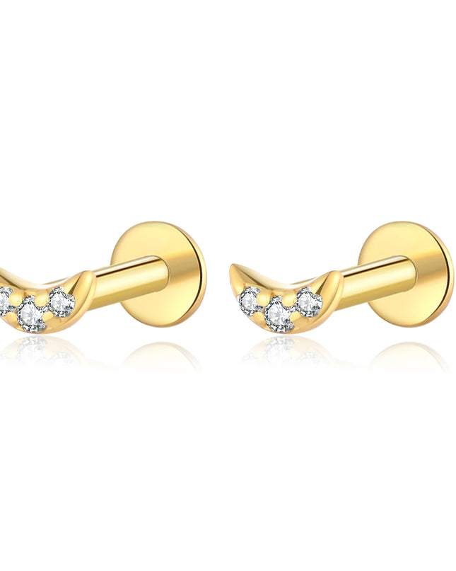 ANDYWEN 925 Sterling Silver 6mm Proud Milky Way  Queen Flash Baby Angel Piercing Screw Pendientes Stud Earring Women Clips Jewel