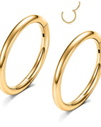 2PCS-Gold / 18G(1.0mm-Dia.6mm)